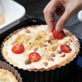 Suncraft PP-696 Quiche Patissiere Pastry Chef's Patissiere with Bottom 7.9 inches (20 cm), Made in Japan, Stainless Steel