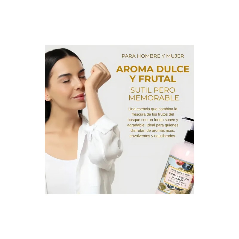 Aromas y Lavanda Blueberry Crema Corporal Hidratante 250ml