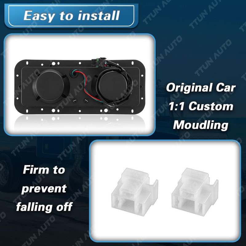 TTUN AUTO Headlight Housing Base With Wire Harnesses Replacement for