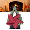 5 Blade Heat Powered Stove Fan Adjustable Speed Thermoelectric Fireplace