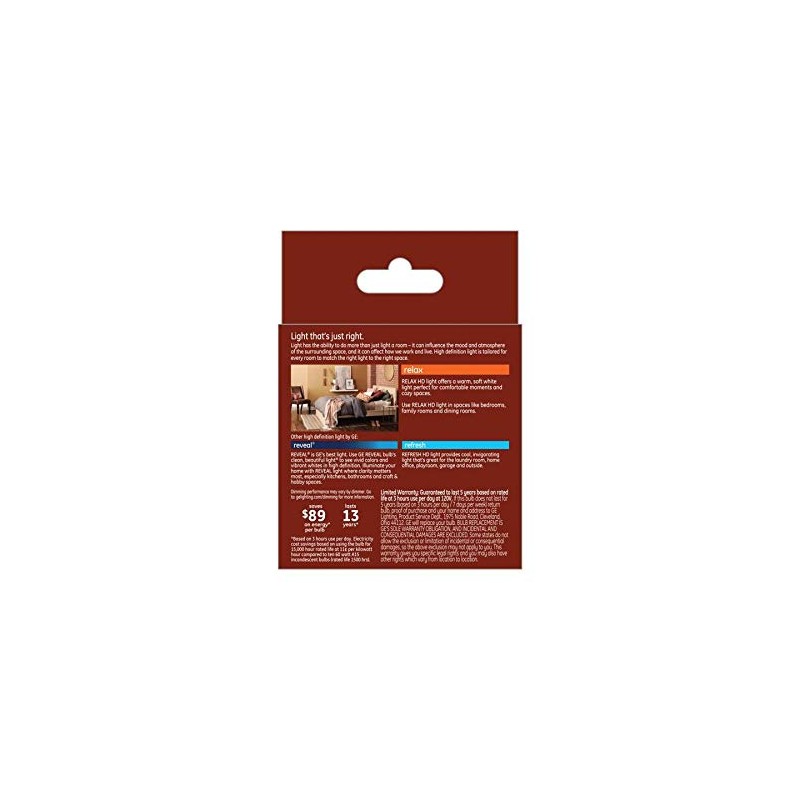 GE Relax 2-Pack 60 W Equivalent Dimmable Soft White A15