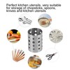 Kitchen Stainless Steel Utensil Holder Chopsticks Perforated Drying Storage Basket