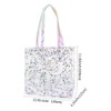 TotePrint Transparent Glitter PVC Beach Bag, 30 x 28 x