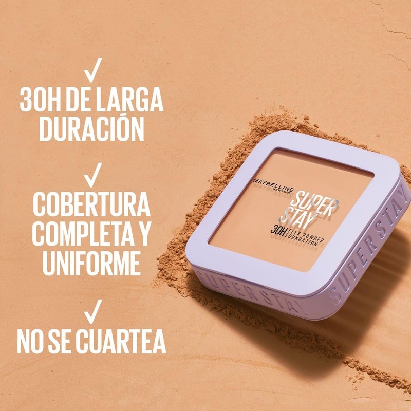 Maybelline Superstay Flex Powder 9gr, Base de Maquillaje en Polvo,