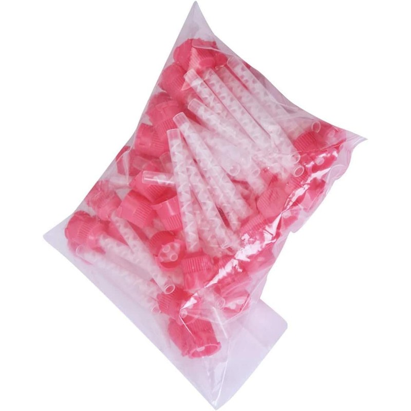 (7003 Pink 6.5mm (1:1)) 100PCS Mixing Tip Impressions 1:1 Mixed