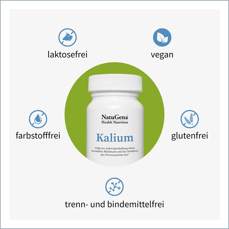 NatuGena Potassium, Potassium Citrate, Electrolytes and Cell Minerals, Promotes Nervous