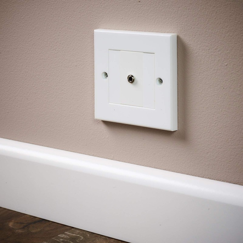 Computer Spares 3.5mm Jack Modular Faceplate/Wall Outlet (1 x 3.5mm