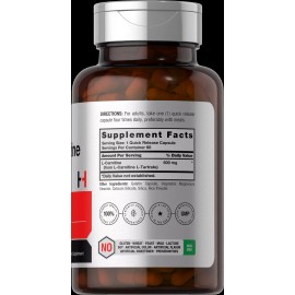 Horbäach L Carnitine 500 mg | 60 Capsules | Non-GMO, Gluten Free | by Horbaach