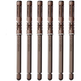 6PCS Premium Concealed Floating Shelf Brackets, Heavy Duty Invisible Supports for DIY Custom Wall Floating Board Shelves (6PCS (12 x 120mm))