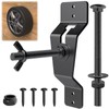 Black Universal Trailer Spare Tire Carrier Bracket | Wall mount