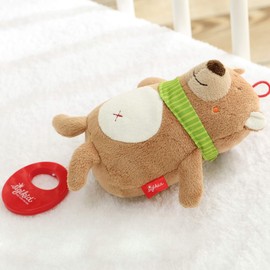 Sigikid 42128 Musical Box Elephant 17 x 16 x 10 cm Grey Bear brown