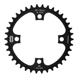 KMC Unisex - Adult Chainring for E-Bike, 38 Teeth, Black Anodised 1/2 x 1/8, SB Packaging