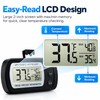Digital Refrigerator Thermometer for Kitchen Storage – Magnetic LCD Temperature