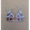 Unbranded Gingerbread House Earrings Christmas Party Gift Dangle Winter Holiday