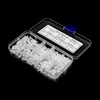 Sarini 350-Piece White Nylon Bolts, Nuts, Washers, M3 Combination Cross