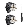Schuko plug, power plug with strain relief, earthing contact plug
