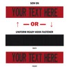 Custom Uniform Name Tape. Red, 5 Inch Hook Fastener