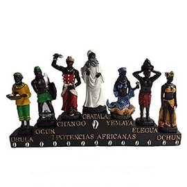 13.5" Seven African Powers Siete Potencias Africanas Oshun Yemaya Chango Ogun
