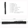 MVIOCS 10 Pieces Mini Small LED Flashlight Handheld Pen Light