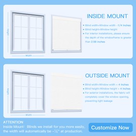 Motorized Blinds with Remote, Automatic Smart Blinds with Valance, 100% Blackout Motorized Shades for Indoor Windows, Compatible with Alexa Google (Fabric White, 32" W x 72" H)