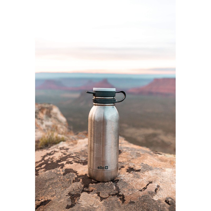 Ello Damen Vacuum Insulated Stainless Steel Water Bottle with Leak-Proof