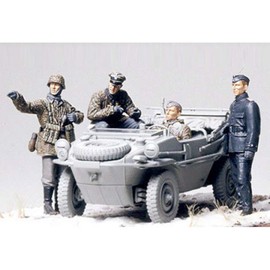 TAMIYA 300035253 – 1:35 WWII Figurine Set, Swimmwagen Amphibious Car (4)