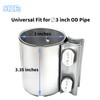 Autokemat 3" Exhaust Clamp for OD Pipes, 304 Stainless No-Weld