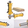 HOHXEN 2 Pcs 1/2" Shank Frame Crown Mitered Door &
