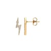 Estella Bartlett Lightning Bolt CZ Earrings - Gold Plated