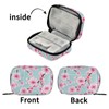Fustylead Fustylead Pink Cherry Flower Pill Organizer Travel Portable Zipper