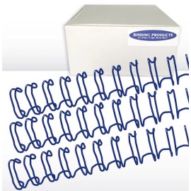 Unbranded 3/4" 2:1 Twin Loop Wire O Binding Spines - 50/pack - Navy