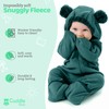 Fleece Baby Bunting Bodysuit – Infant One Piece Kids Hooded