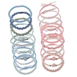 Outanaya 20pieces Hair Cuffs for Women Hair Ties for Girls Ponytail Cuff Girls Accessories Ties Ropes Styling Accessories