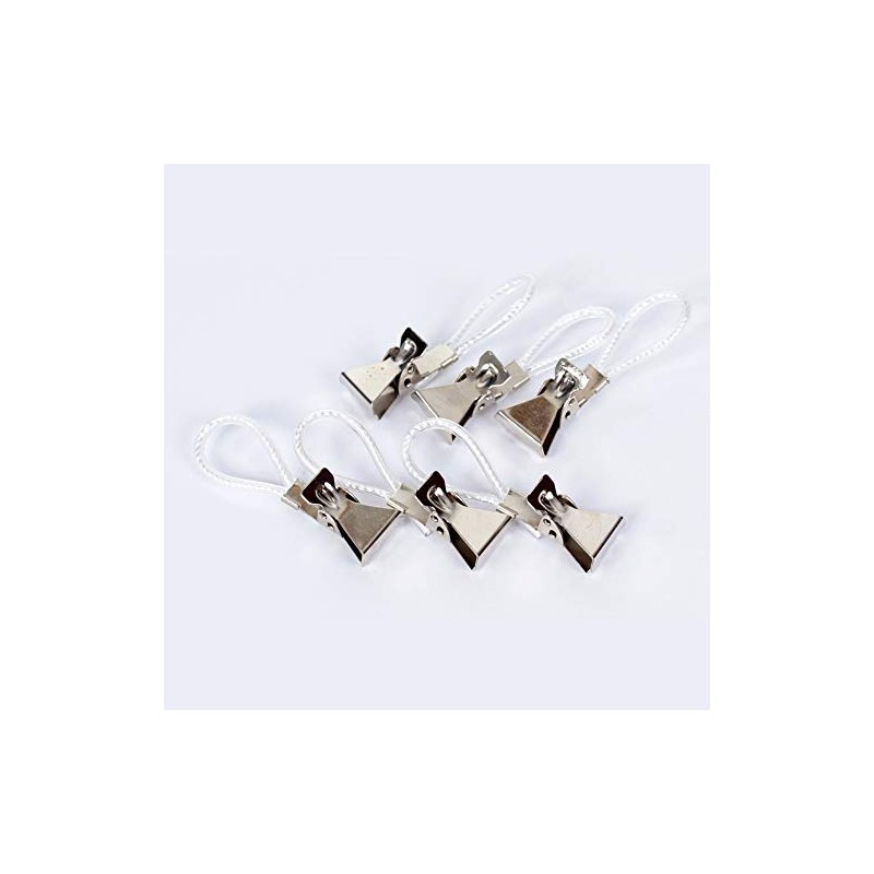 GRÜNDL 6 towel clips, 5 cm per clip, with loop