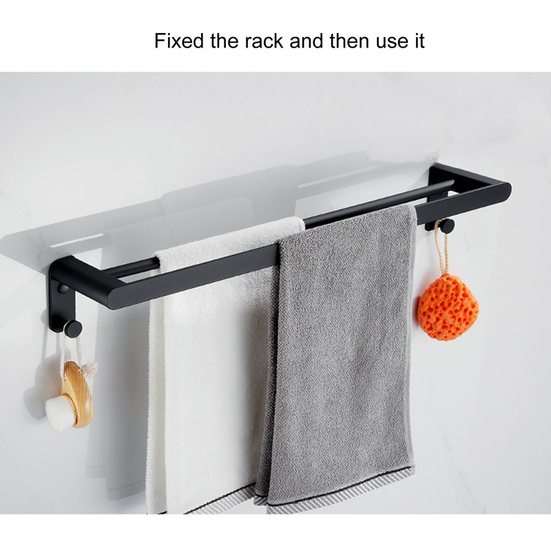 Single Towel Rack Aluminum Alloy 50cm / 20in Wall Mounted
