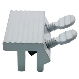 NU-SET Lock | Sliding Window Lock | Double Thumb Screw Window Lock for Window Security | Home Improvement & Door Hardware, White