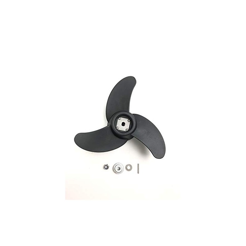 Black Fiberglass Reinforced Nylon Propeller Kit for Seamax PowerMax Models