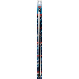 Prym 14" Single Point Aluminum, 4mm Knitting Needles, Gray 2 Count