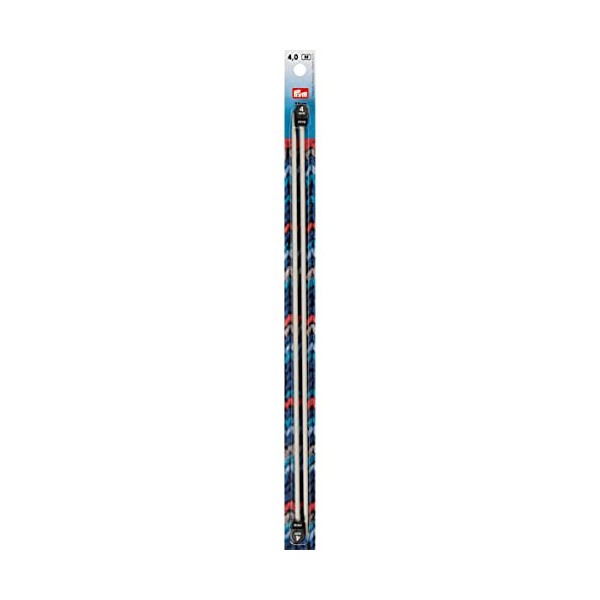 Prym 14" Single Point Aluminum, 4mm Knitting Needles, Gray 2