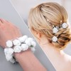 144 Pcs Artificial Flowers, White Roses Fake Rose