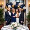 412Pcs Navy Blue and Gold Balloons Arch Garland Kit,5 10