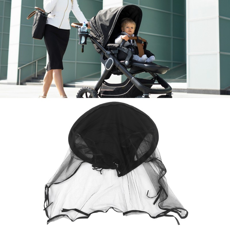 Baby Stroller Sun Shade See Through Windproof Rain Proof Bassinet