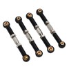 4Pcs RC Car Camber Links Black Aluminium Alloy Reduce Vibration