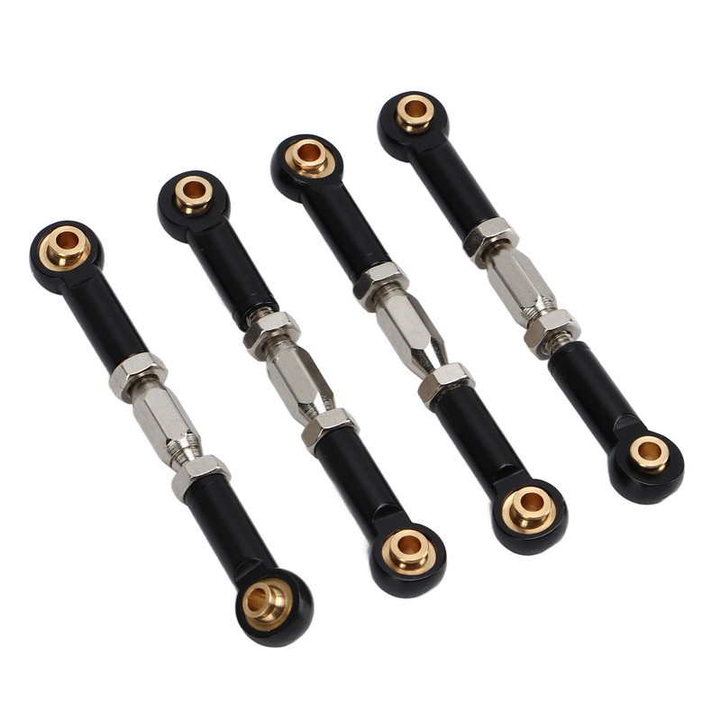 4Pcs RC Car Camber Links Black Aluminium Alloy Reduce Vibration