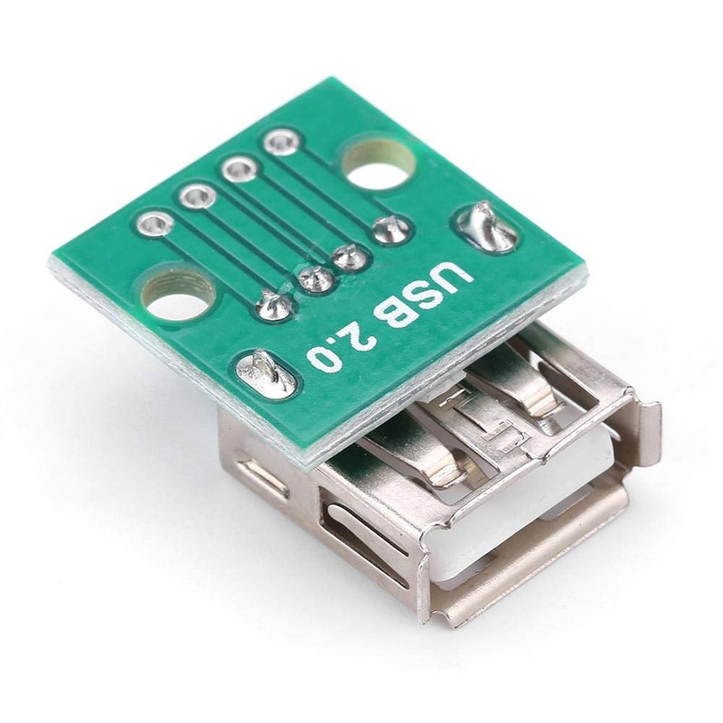 Female USB Breakout Board USB to DIP 2.54 mm Pitch