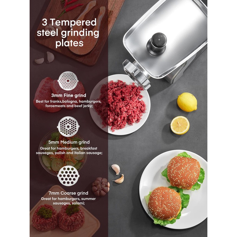Electric Meat Grinder Heavy Duty - 5 in1 Meat Grinders