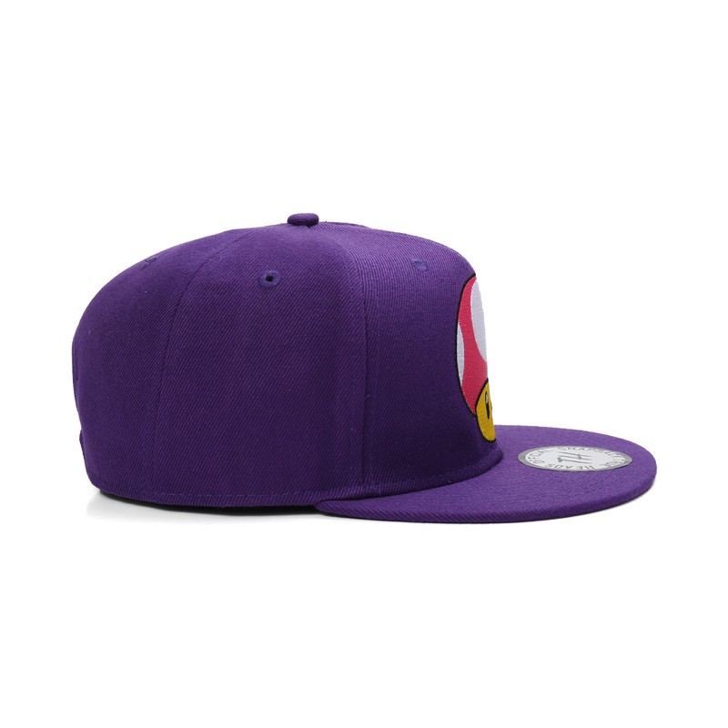 True Heads Toad Mushroom Purple Snapback Baseball Cap
