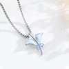 Midir&Etain Stingray Necklace 925 Sterling Silver Beach Ocean Necklace Manta
