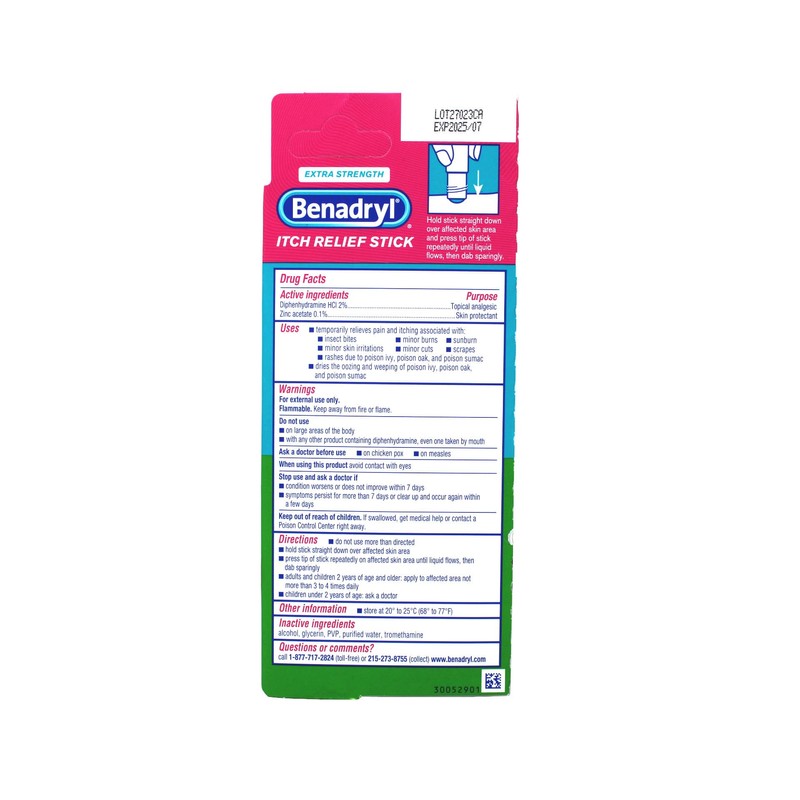 Benadryl Itch Relief Stick, 0.47 oz