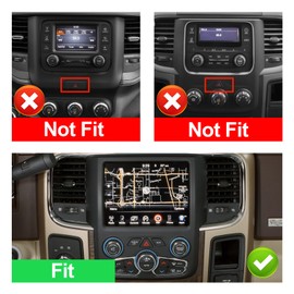 2+32G 9-inch Android 13 Car Stereo for Dodge RAM 2013-2018 IPS Touchscreen Screen Car Radio with Carplay & Android Auto Support Backup Camera GPS FM Navi BT SWC(Auto AC)